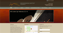Desktop Screenshot of meadowridge.org